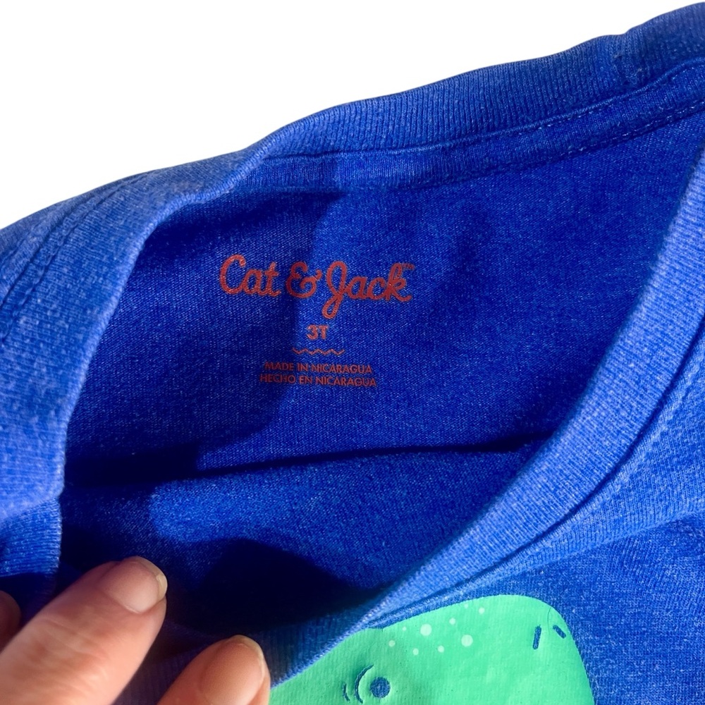 Cat & Jack Boys T-Shirt – Size 3T – Baseball Dinosaur Graphic Tee - Picture 4 of 5
